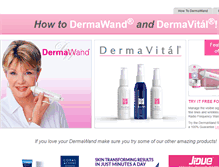 Tablet Screenshot of howtodermawand.com